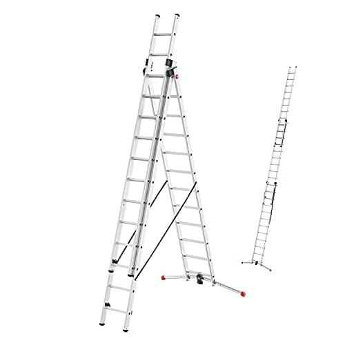 Hailo S100 ProfiLOT 3-teilige Alu-Kombileiter mit Lot-System Hailo S100 ProfiLOT Alu-Kombileiter