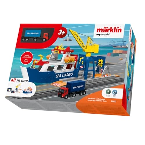 Märklin My World - 72223 Frachtschiff und Hafenkran