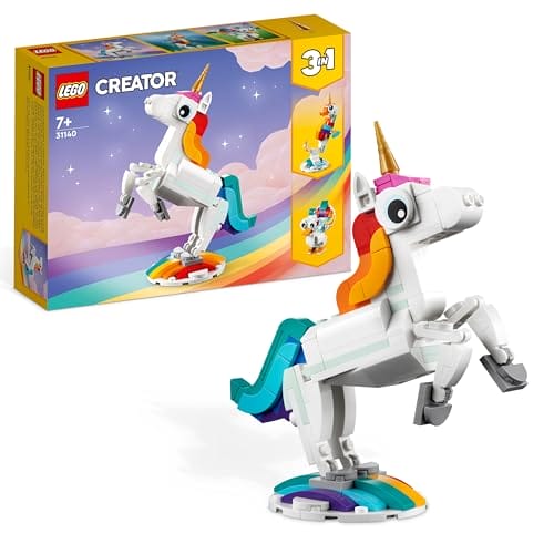LEGO Creator 3-in-1 Magisches Einhorn - Spielzeug mit Minifiguren LEGO Creator 3-in-1 Magisches Einhorn