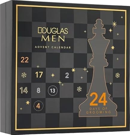 DOUGLAS Collection Beauty Adventskalender 2025 Man - 24 Pflege Beauty Kosmetik Advent Kalender für den Mann, Weihnachtskalender für Herren + Fusspflegeset DOUGLAS Collection Beauty Adventskalender 2025 Man