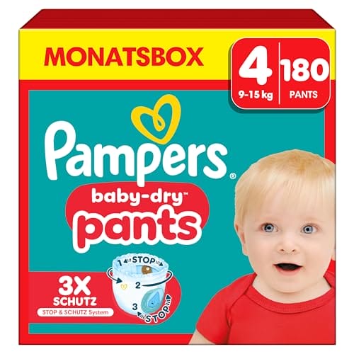 Pampers Baby-Dry Pants Größe 4, 180 Windeln