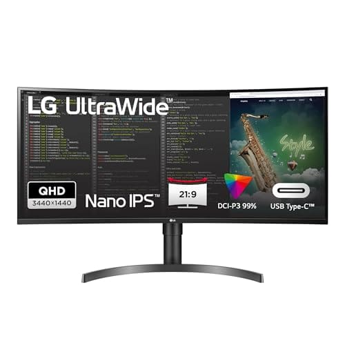 LG UltraWide Curved QHD Monitor 35WN75CP-B