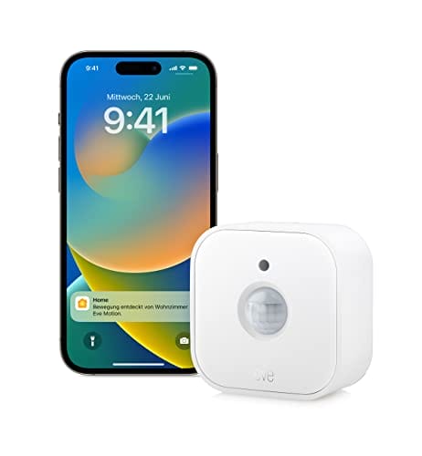 Eve Motion (Matter), Bewegungsmelder mit Lichtsensor