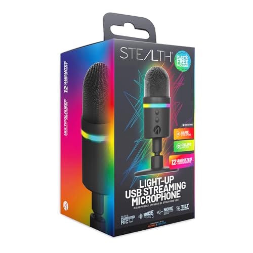 STEALTH Beleuchtetes LED-USB-Streaming-Mikrofon
