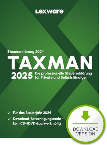 TAXMAN 2025 Steuererklärungssoftware TAXMAN 2025 Software