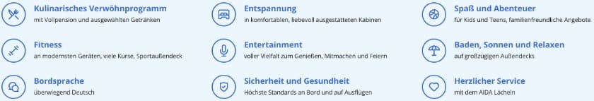 aida vollpension, aida inklusive inklusivleistungen