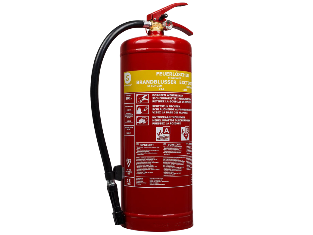 Smartwares SB6 Feuerlöscher | Schaum | 6 l