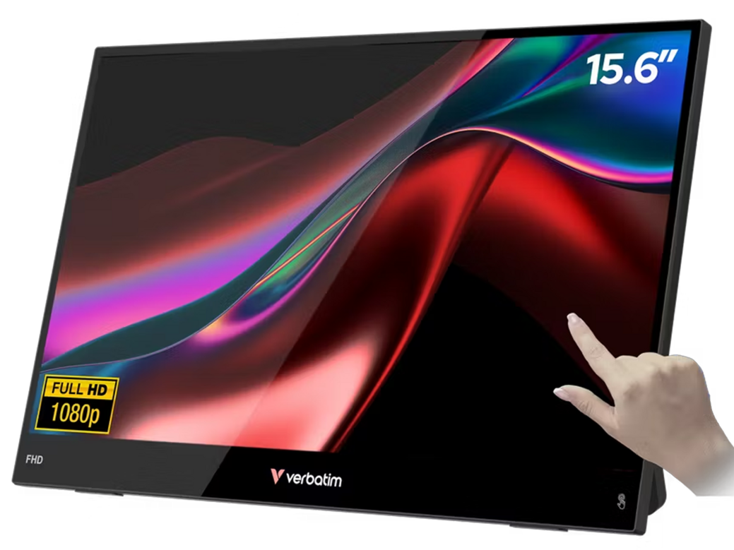 Verbatim Light tragbarer Touch-Monitor | 15,6" | Full HD