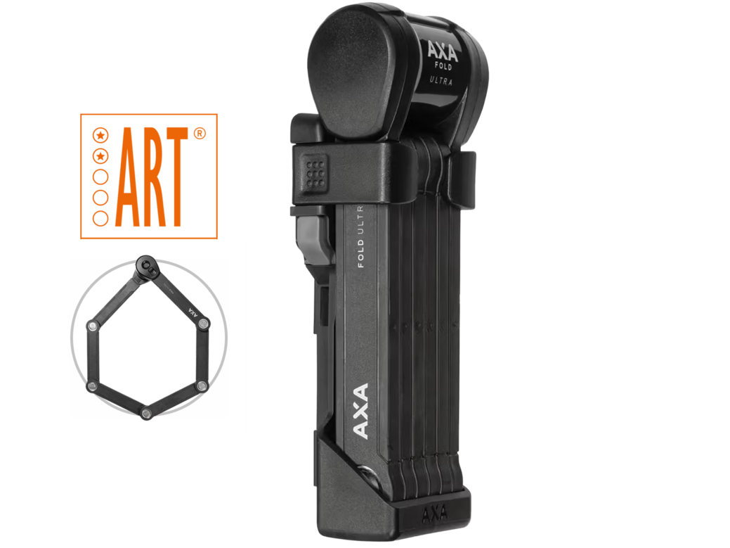 AXA Fold Ultra 90 faltbares Fahrradschloss | 90 cm