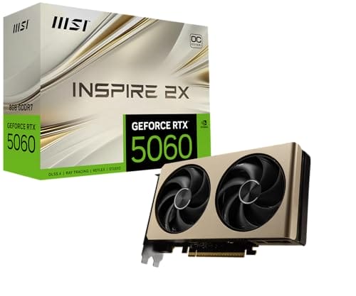 MSI GeForce RTX 5060 8G Inspire 2X OC MSI GeForce RTX 5060 8G Inspire 2X OC