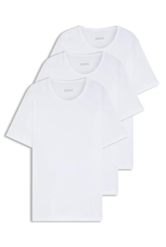 BOSS Herren Rn 3p Co T-Shirt, White 100, XL EU BOSS Herren T-Shirt