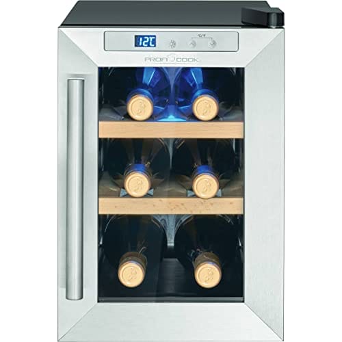 ProfiCook Weinkühlschrank mit UV-beständiger Glastür und LED-Beleuchtung ProfiCook Weinkühlschrank
