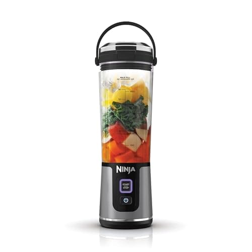 Ninja Blast Tragbarer Mixer & Smoothie Maker, 530ml Becher, Schwarz, BC151EUBK Ninja Blast Tragbarer Mixer
