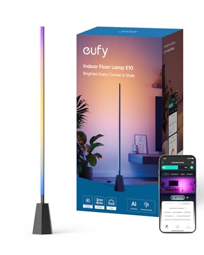 eufy Zimmer-Stehlampe E10 - RGBWW LED, Smarte Stehlampe eufy Zimmer-Stehlampe E10