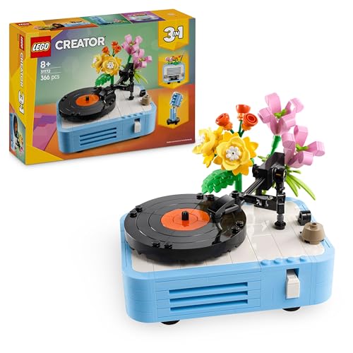 LEGO Creator 3in1 Plattenspieler mit Blumen