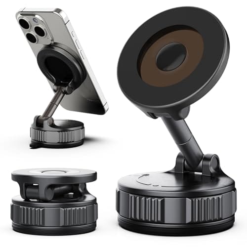 Handyhalterung Auto, mit 360° Faltbar Vakuum Magsafe Autohalterung Handyhalterung Auto