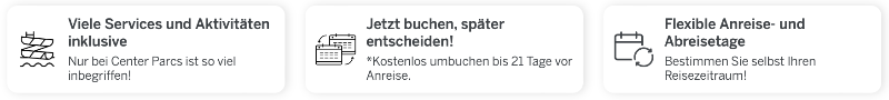 Center Parcs Frühbucher Aktion