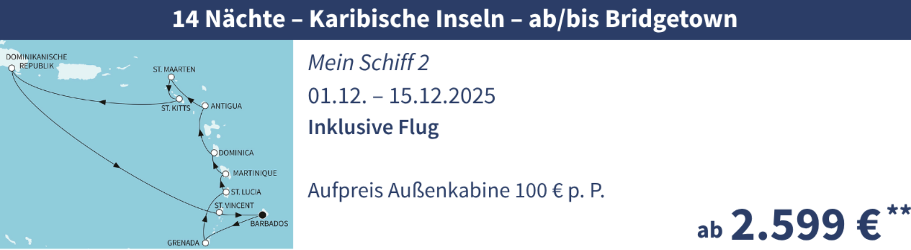 TUI Cruises Wochenendangebot