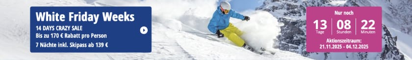 SnowTrex Aktion der Woche Skiurlaub Skireisen Ski fahren
