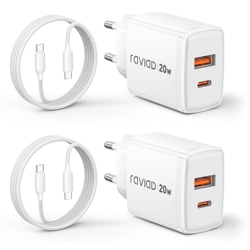 RAVIAD 20W USB C Ladegerät 2-Pack für 10,39€