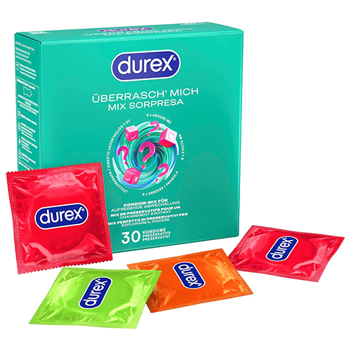 30er-Pack Durex Überrasch Mich Kondome-Mix ab nur 9,54€ (statt 13,61€) – Prime