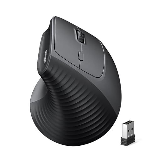 UGREEN 2.4G & Bluetooth Maus Kabellos Vertikale Ergonomische Maus