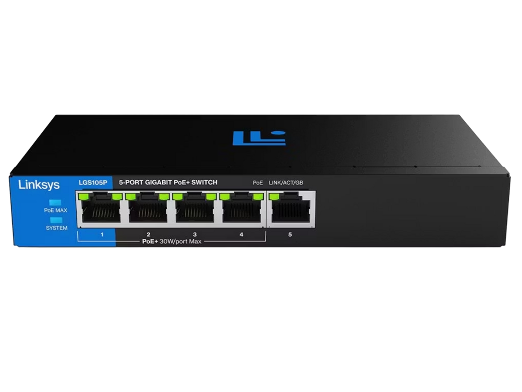 Linksys LGS105P Gigabit Switch | 5 Ports | 10 Gbps