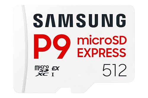 Samsung P9 Express microSD Express 512 GB, High-Speed Gaming Speicherkarte für Nintendo Switch 2 Samsung P9 Express microSD Express 512 GB