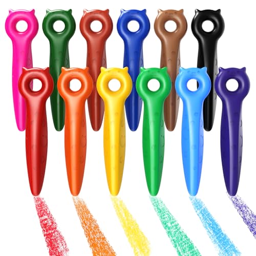 KERIFI 12 Katzen Wachsmalstifte