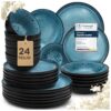 Mega Deal: Twinzee Steingut Geschirrset 24-teilig für 93,49€ bei Amazon