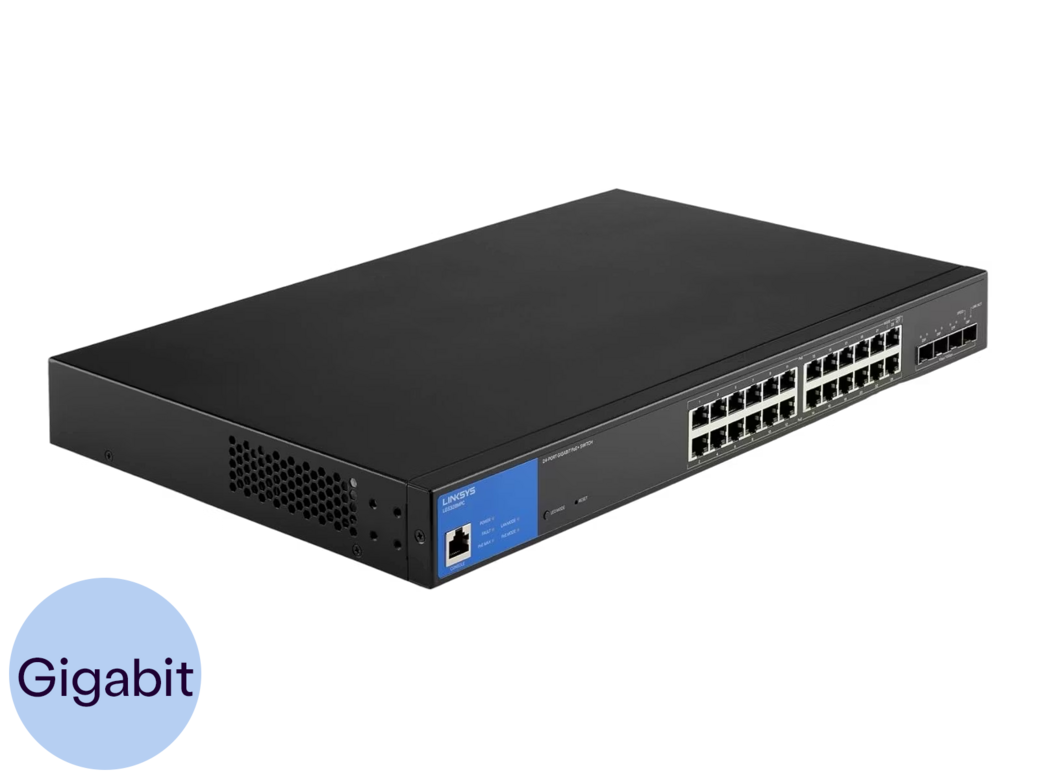Linksys Gigabit-Switch 24 PoE-Ports managed | 4 SFP+ Uplinks