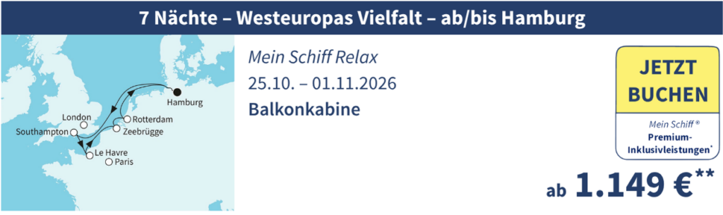 TUI Cruises Angebote der Woche