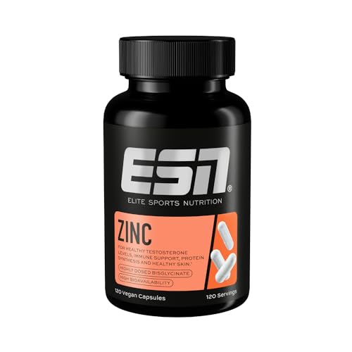 ESN Zinc, 120 Kapseln, Zinkbisglycinat, 25 mg Zink pro Kapsel, vegan