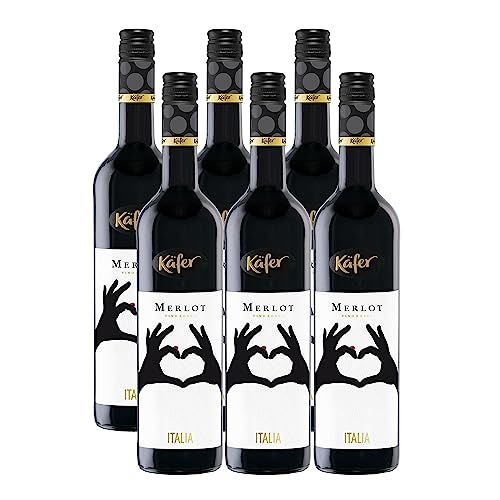 Feinkost Käfer Italien Merlot trocken 6er Pack für nur 11,33€ bei Amazon