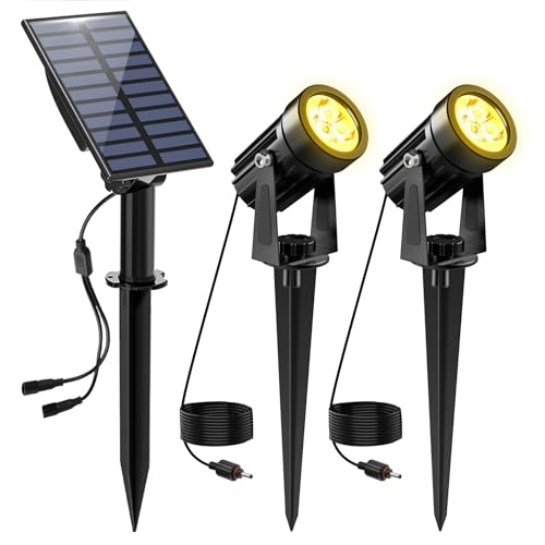 NATPOW Solar Gartenstrahler IP65 für 23,97€ bei Amazon