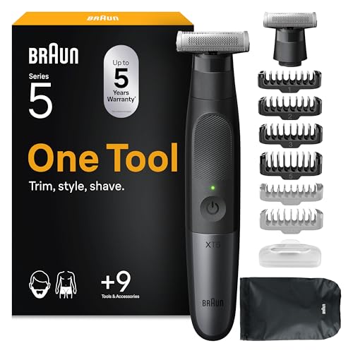 Braun Trimmer Series XT5 für 29,93€ bei Amazon – Wasserdichter Elektrorasierer mit 8 Extras