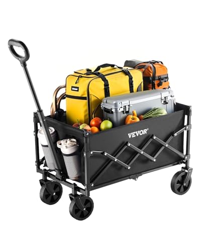 VEVOR Bollerwagen 102 kg Schwarz für nur 31,90€