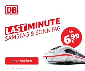 Jetzt neu bei der Bahn: Super Sparpreis Last Minute – Deutschland ab 6,99€
