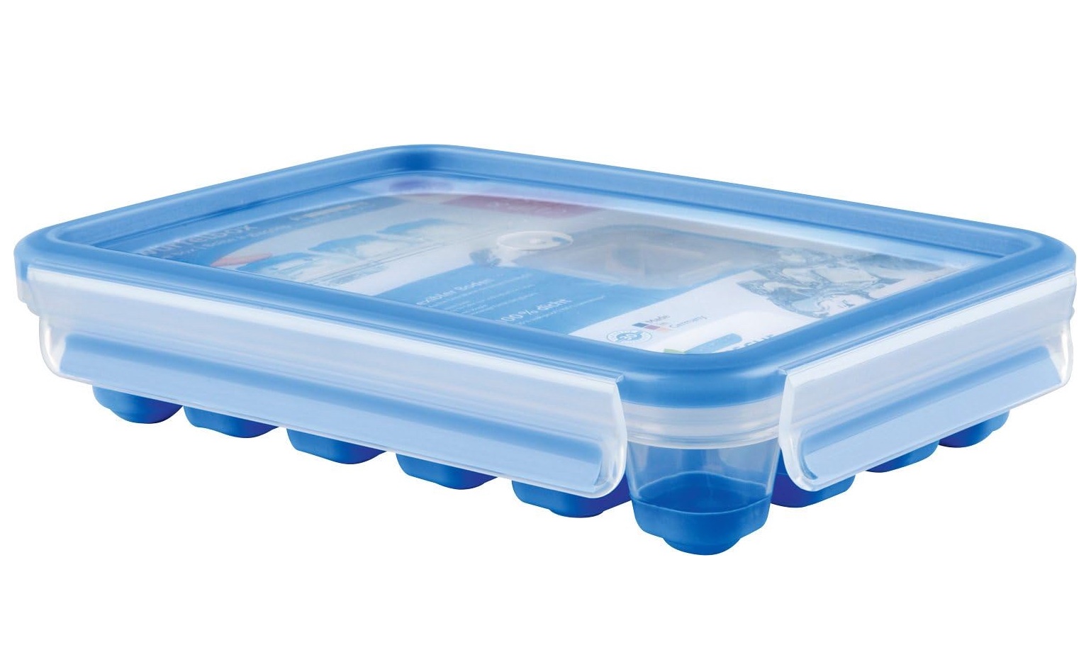 Emsa 514549 CLIP & CLOSE Eiswürfelbox mit Frischedeckel für 24 Eiswürfel nur 8,99€ (statt 13,29€) – Prime