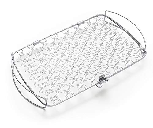 Weber Fisch & Gemüsehalter groß aus Edelstahl für 26,31€ bei Amazon