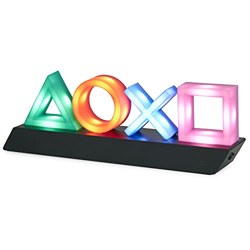 Playstation Tasten Symbol Lampe mit Farbwechsel für 14,25€ bei Amazon