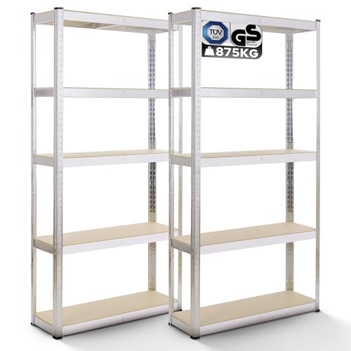 Arebos 2er Set Schwerlastregal 180x90x40 für 36,90€