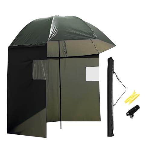 Wiltec Angelschirm 250cm mit Sichtfenstern für 41,32€ bei Amazon