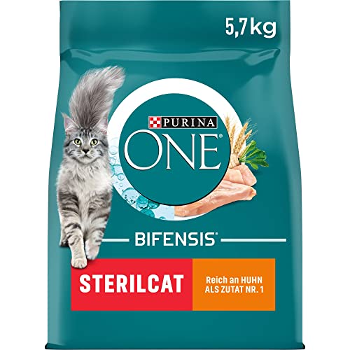 5,7kg PURINA ONE BIFENSIS STERILCAT Katzenfutter ab nur 16,49€ (statt 24€)