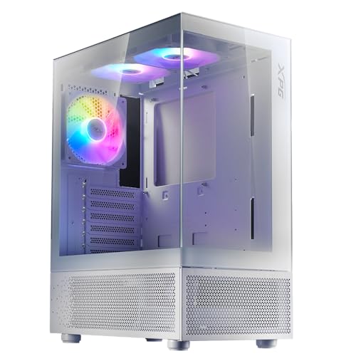 XPG Invader X Mini White PC Gehäuse mit 5 ARGB Lüftern für 39,90€
