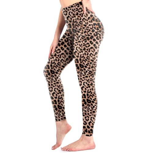 Sanpetix Damen Leggings Leopard nur 3,84€