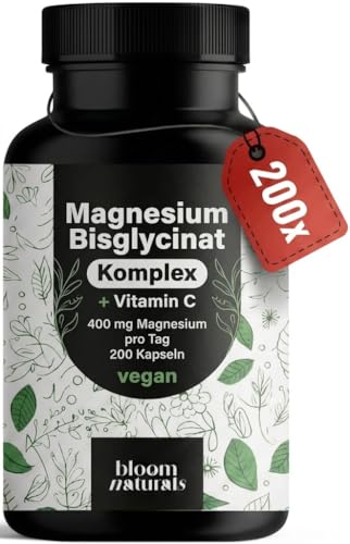Magnesium Komplex 200 Kapseln Bisglycinat für nur 6,96€ im Sparabo