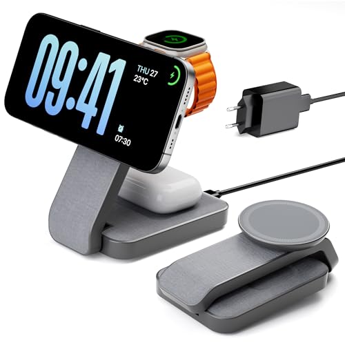 Eazpower MagSafe 3-in-1 Ladestation für iPhone und Apple Watch nur 19,98€