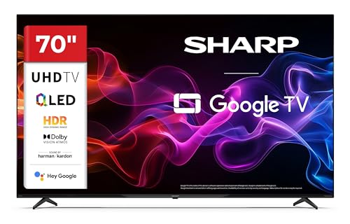Sharp 70 Zoll QLED TV mit Dolby Vision und Google Assistant für 529,99€ bei Amazon