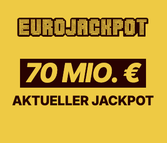 Heute 70 Mio Eurojackpot: 2 Felder Eurojackpot für 1€ statt 5,20€ spielen (für Lotto24 Neukunden)